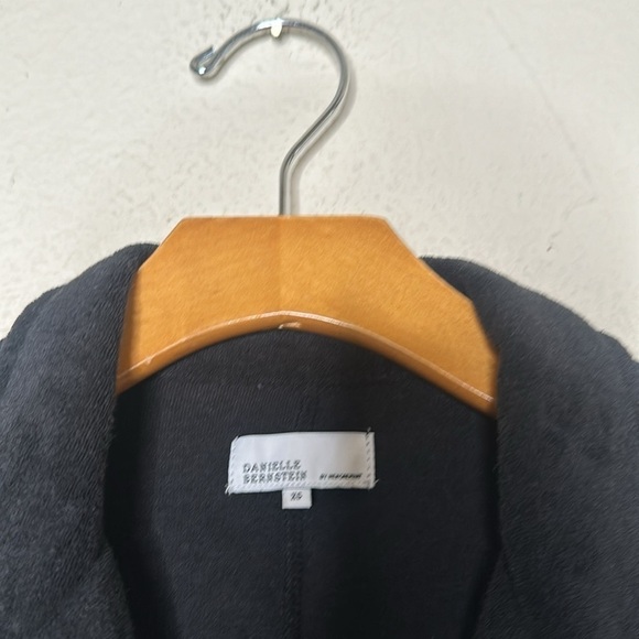 NWOT Danielle Bernstein WeWoreWhat Towel Terry Knit Romper Black Sz XS Oversized - Picture 7 of 9